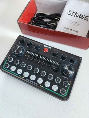 SINWE P99 Live Sound Card Audio Mixer Streaming Console